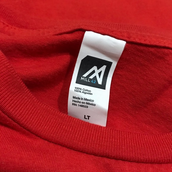 Las Vegas Love Gaming Graphic Tee Adult Size Large Tall Red Tunic Cotton - Picture 4 of 6